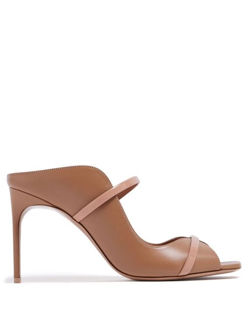 Brown leather pump MALONE SOULIERS | NOAH 90-2NUDE NUDE